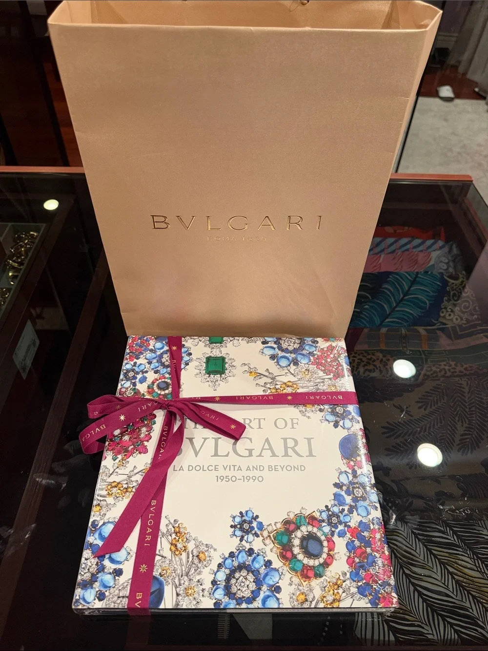 BVLGARI unopened coffee table book ready for gifting in nylon with bag